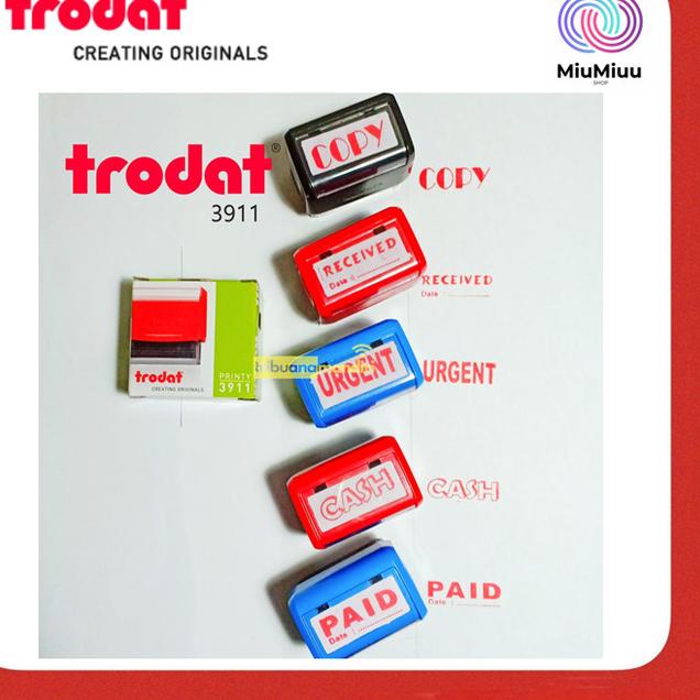 

STEMPEL SIAP PAKAI TRODAT 3911 TULISAN LUNAS PAID 38 X 14 MM - CASH