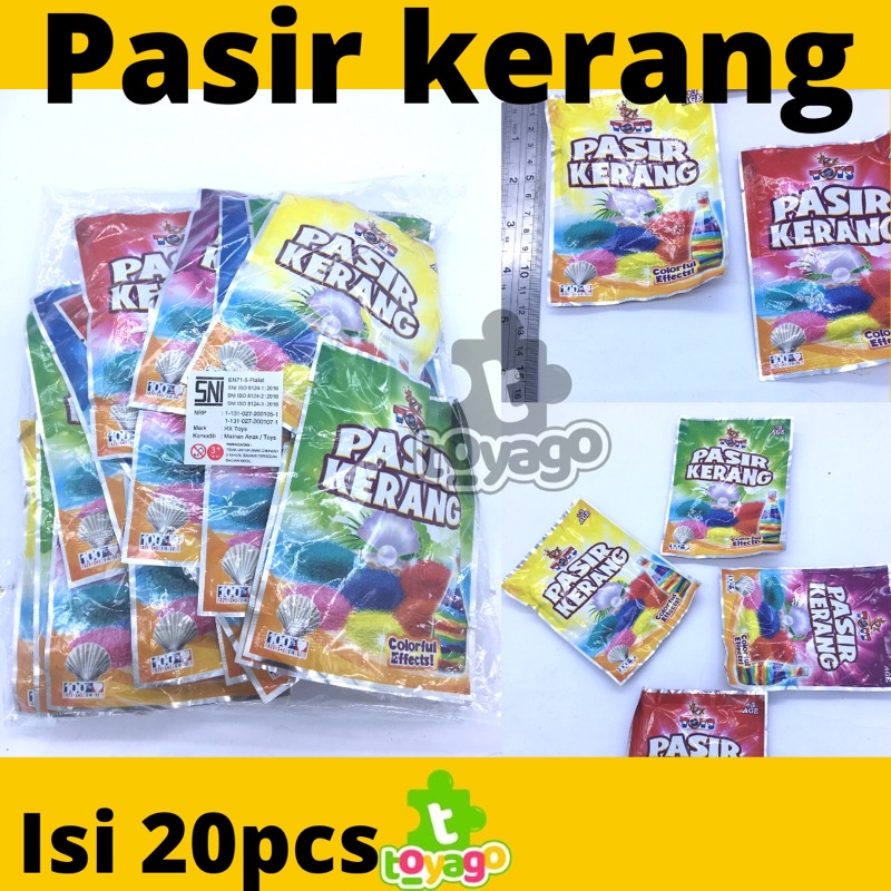 mainan pasir cetak/pasir kerang isi 20pcs grosir murah