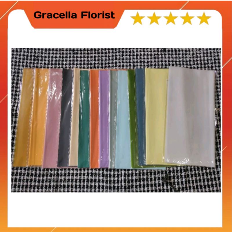 

kertas bunga eceran motif 1warna