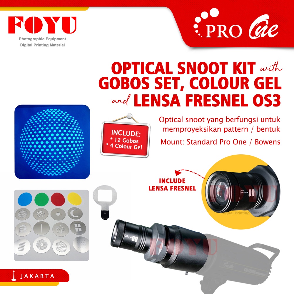 Konisches Snoot-Kit Mit Wabengitter & 5 Farbfiltern - Für Bowens Blitze