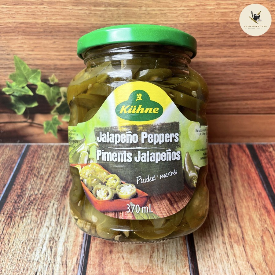 

Kuhne Jalapeno Peppers / Cabai Jalapeno - 370ML - Std Packing