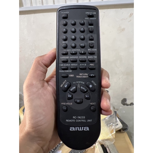 REMOTE REMOT AIWA RC-7AC03 ORIGINAL ASLI