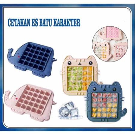 Cetakan Es Batu KARAKTER Lucu Ice Tray / Ice Cube Cetakan Puding Karakter Lucu