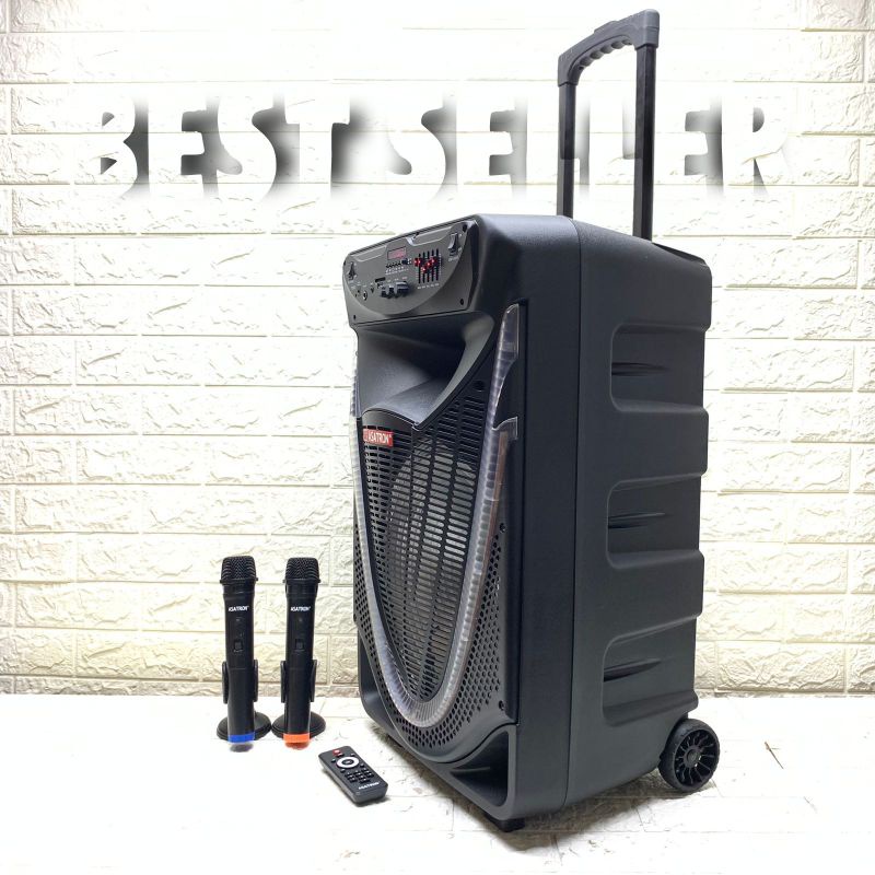 Speaker Portable Wireless Asatron Diamond HT 8873 UKM Original 15 inch Bluetooth