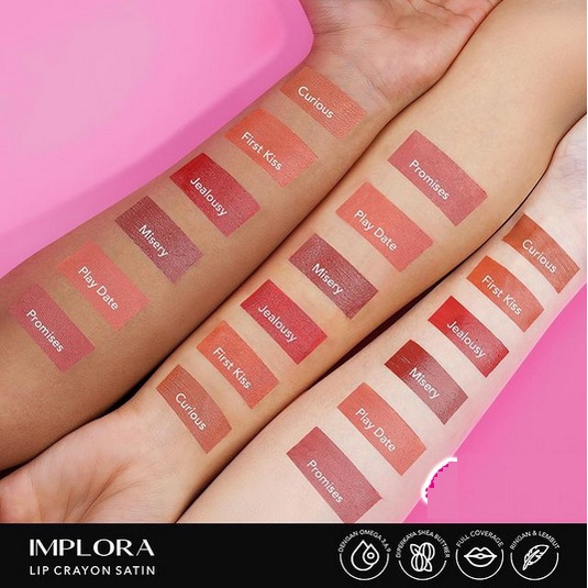 IMPLORA ✔️ Lip Crayon Satin BPOM - LIP CRAYON SATIN IMPLORA