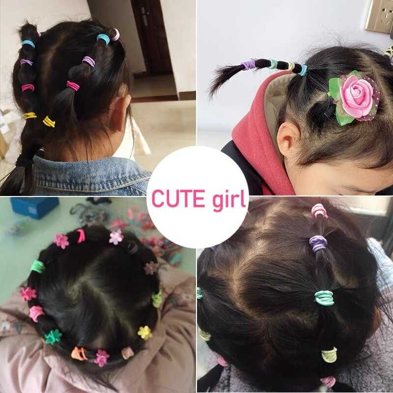 Ikat Rambut Korea Karet Gelang Ikat Kuncir Rambut Elastis isi 100 PCS