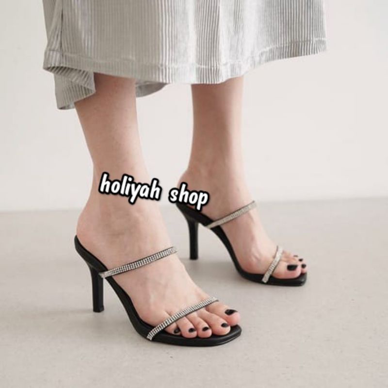 helles wanita hak tinggi 9cm holiyah muriara ban 2 SIZE 35_42