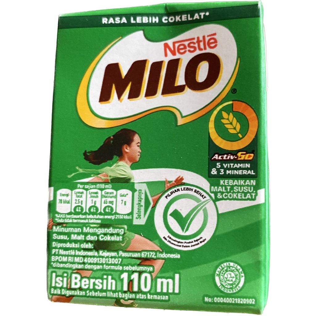 SUSU MILO 110 ML &amp; 180 ML