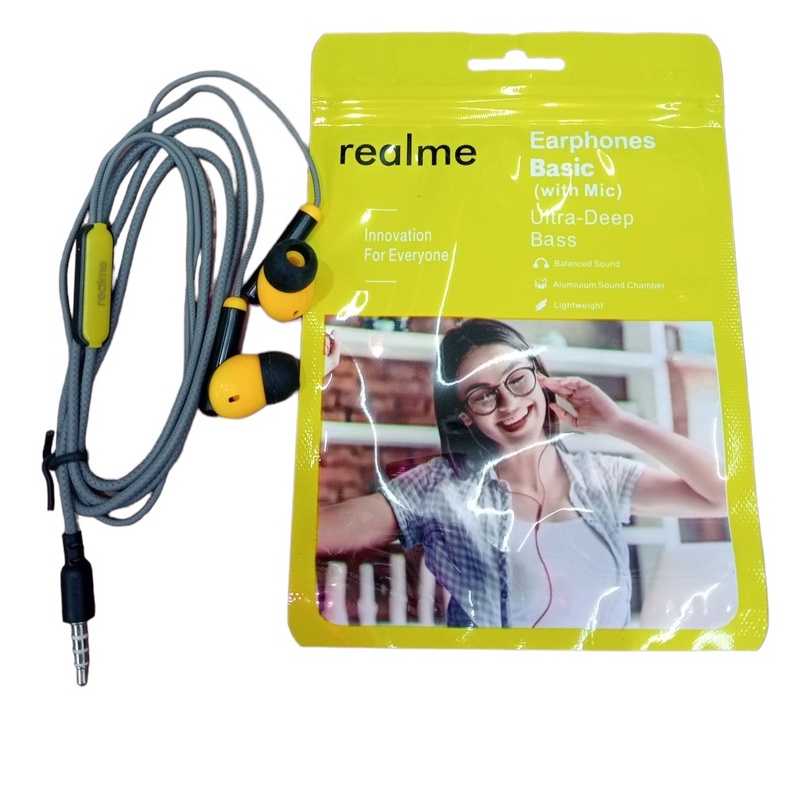 HANDSFREE / HEADSET REALME EARPHONE ABU A ( BEE )