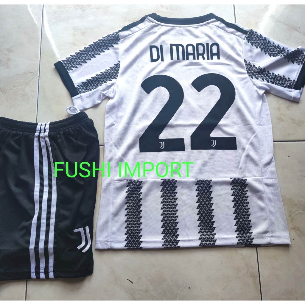 Setelan Jersey Baju Bola Juventuss Home Kids Anak 2022 2023 Fullset Satu Set Grade Ori