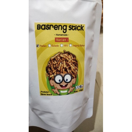 Basreng Stick 100gram/Makaroni Basreng Stick