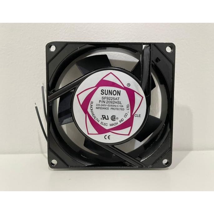 Kipas Ac 220V 9X9 Cm / Fan Ac 220 Volt 9 Cm Tebal 2.5 Cm Fan Ac 220V
