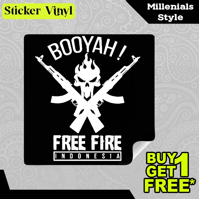 

Stiker Sticker Booyah Free Fire Indonesia Gambar Unik Desain Keren dan Kekinian Aesthetic Bahan Vinyl Satuan Anti Air