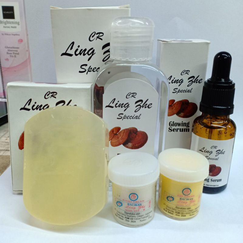 Paket Lengkap Cr Ling She 5in1 Hot Series Cream Ling chi