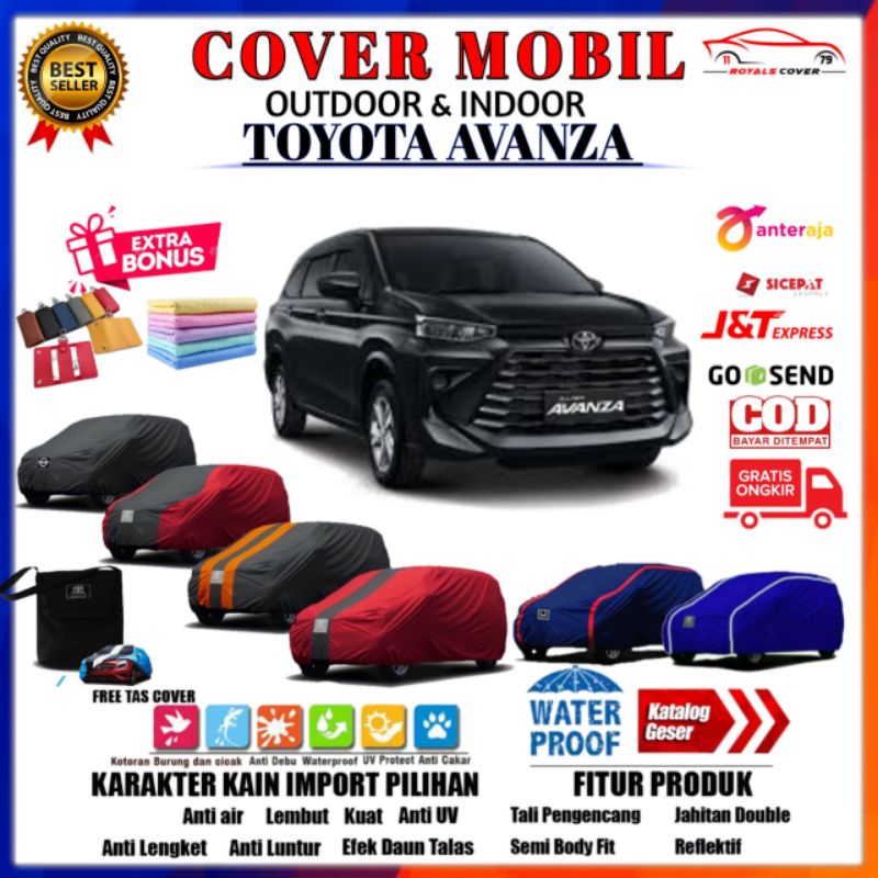 Cover Mobil Toyota AVANZA / Sarung Mobil GRAND NEW AVANZA VELOZ Tutup Outdoor Waterproof Anti Air