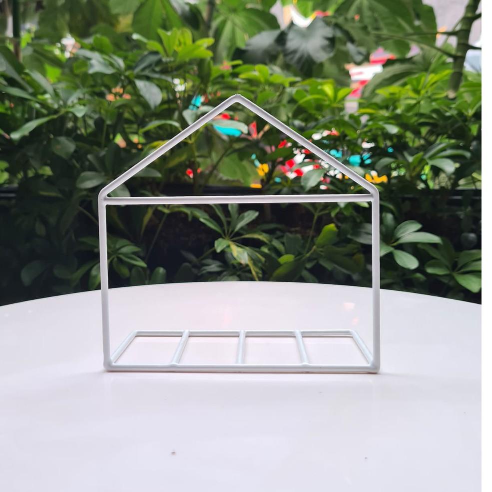 

[PRODUK ZSIK8] Pembatas Buku Besi (Anti Karat) / Sekat Buku / House Bookshelf JV7