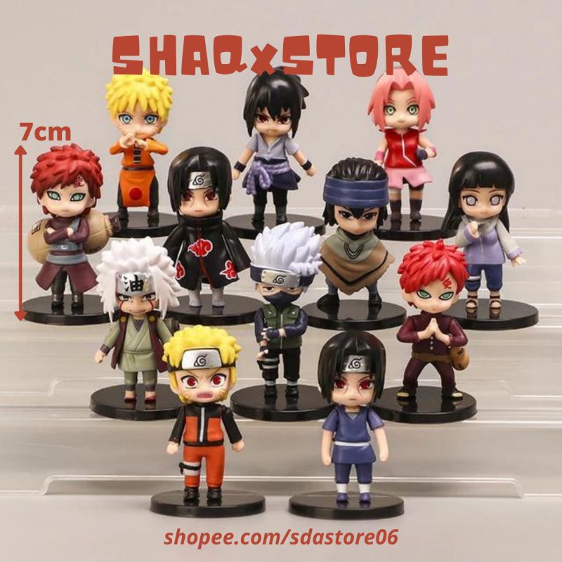 Standing Figure Action Figure Uzumaki Naruto, Uchiha Sasuke, Haruno Sakura, Hatake Kakashi, Jiraiya,