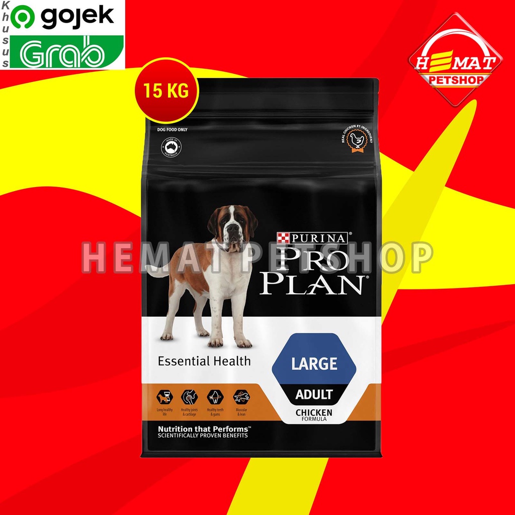 [GOSEND] Pro Plan Large Adult OptiLife 15 Kg / Makanan Anjing Proplan 15 Kg