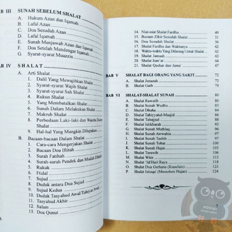 buku tuntunan sholat, risalah tuntuna sholat lengkap