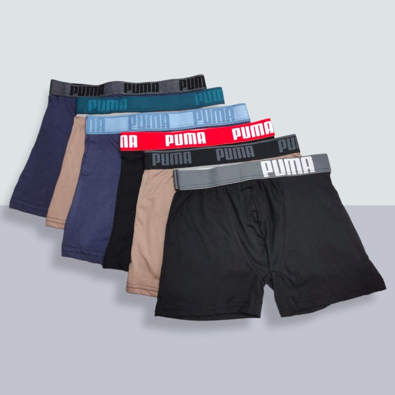 celana dalam pria boxer 6pcs premium smealess