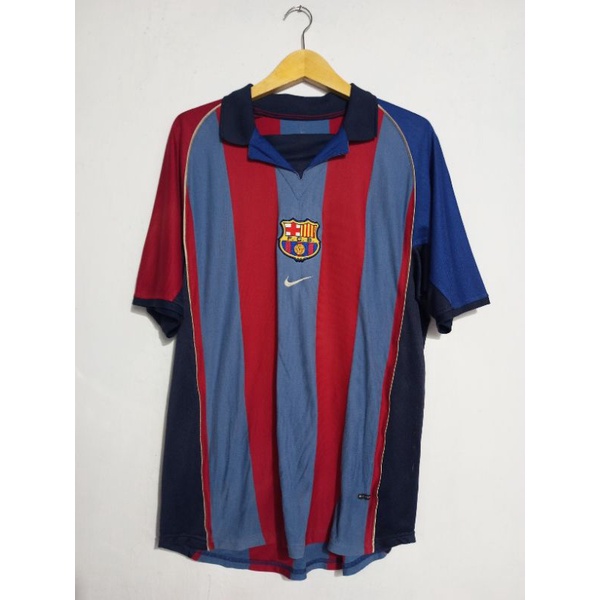 Jersey Barcelona 2001/02 Home ORIGINAL SIGNED BY FRANK D BOER