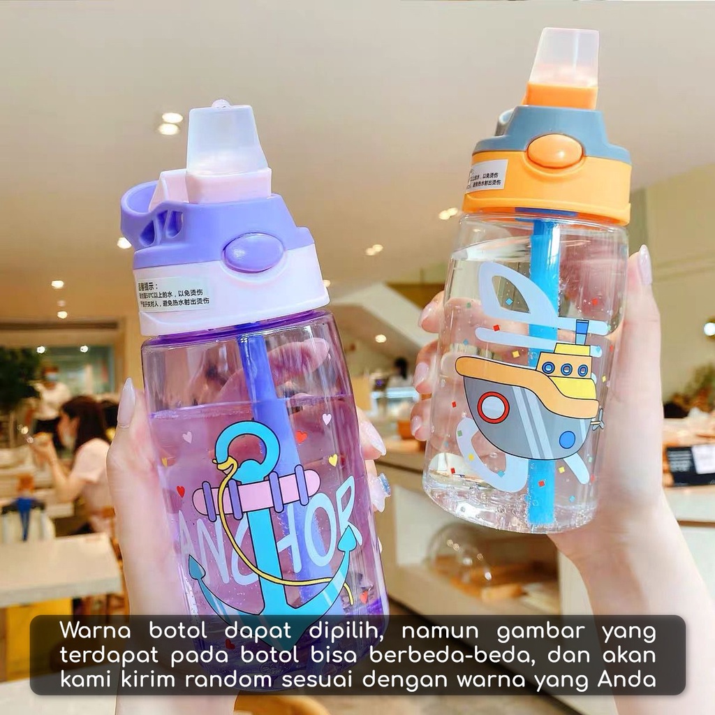 Botol Minum Anak Sekolah 480ml  Botol Minum Sedotan Botol Minum Anak Botol Tas Botol Lion Botol Lucu Botol Anak Cowok Dan Cewek Botol Unik Dapat Tas Botol Minum Anak Pouch Botol Minum