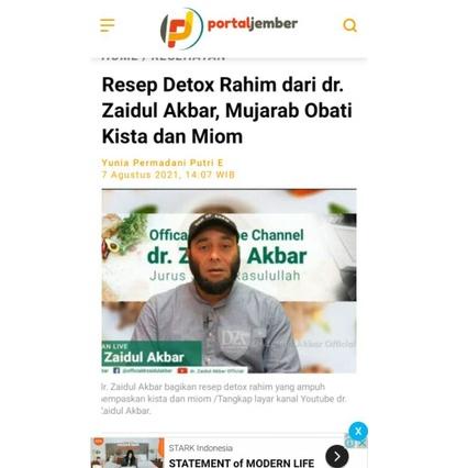 

[R-UQI ✔] Dr. ZAIDUL AKBAR DETOX RAHIM [PROMIL KISTA MIOM PCOS ENDOMETRIOSIS] • RAMUAN MILENIAL JSR-siap dikirim