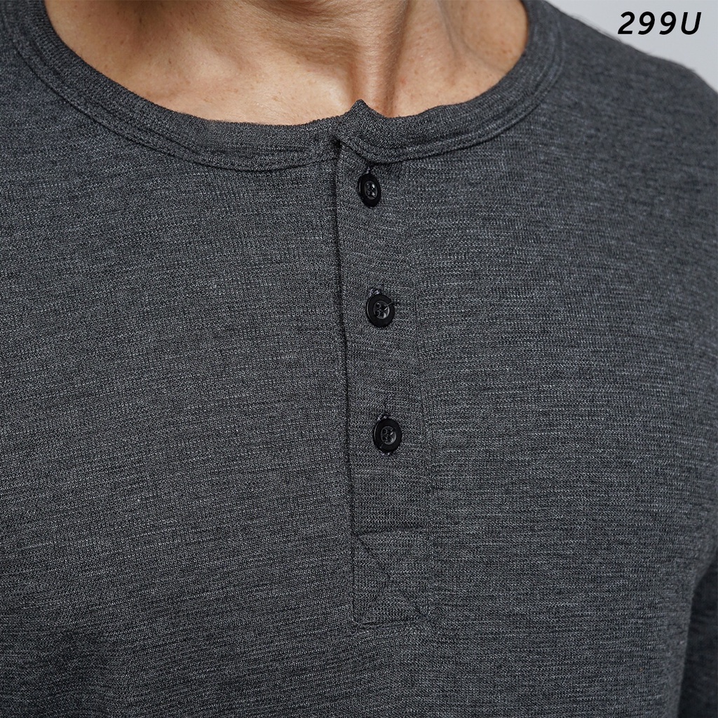 HSRM Long Henley Tshirt Little Dark Grey 299 U