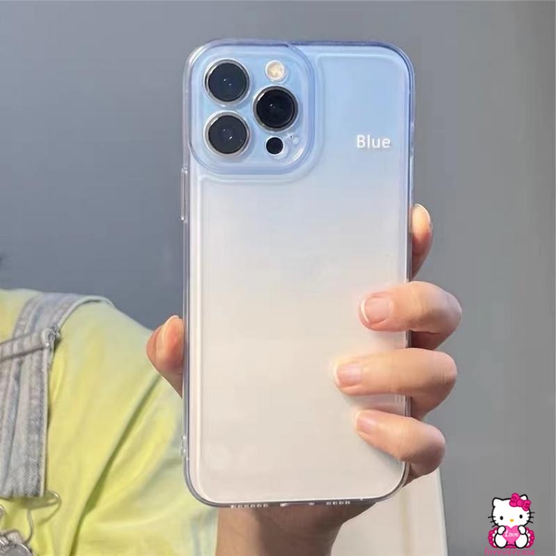 Casing Soft Case Redmi 10 10A 9 9A 9T 10C 9C Note 11 9 8 9s 9pro 10 10s 11s 11pro 10pro Max Motif Hati Warna Gradasi Biru