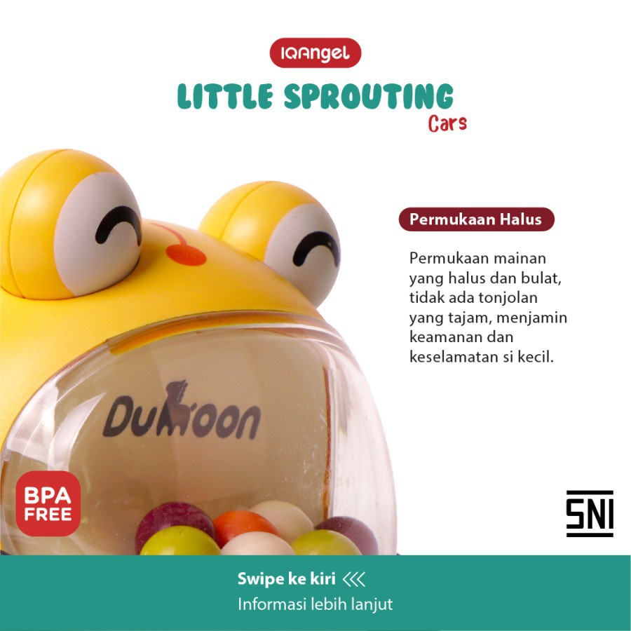 Mainan Bayi / Anak Little Sprouting Car 2 pc Bersertifikat SNI