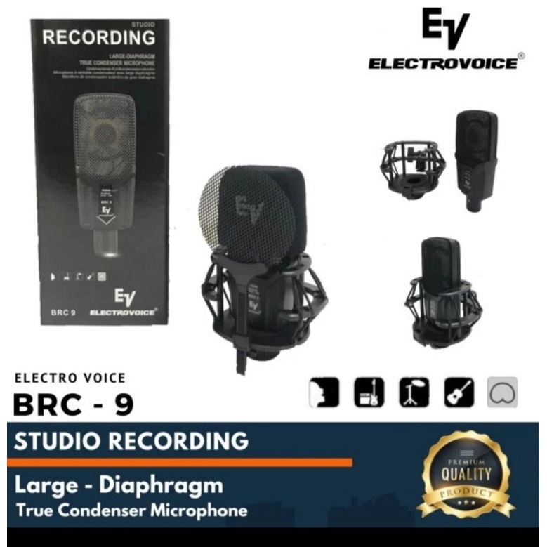 mic podcast mic phantom electrovoice brc 9 original