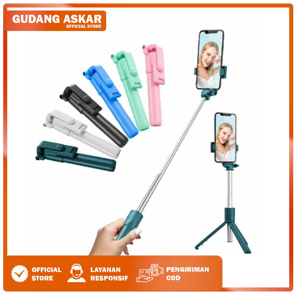 TONGSIS TRIPOD BLUEOOTH PANJANG REMOTE CONTROL WIRELESS