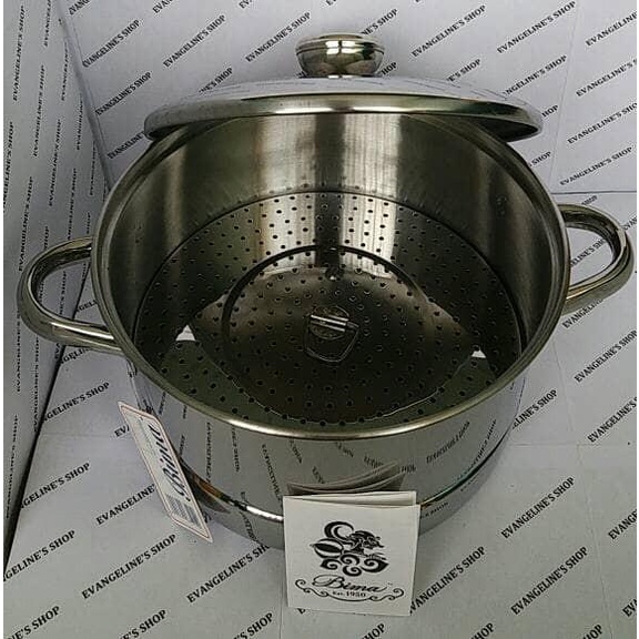 Panci Bima 24 Cm Steamer With Cover (Panci Kukus Bima 24 Cm)