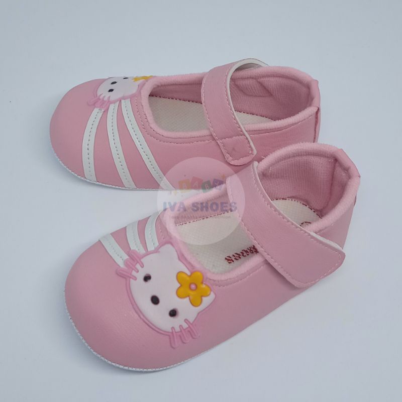 Sepatu Bayi perempuan 0-12 bulan hello kitty pink