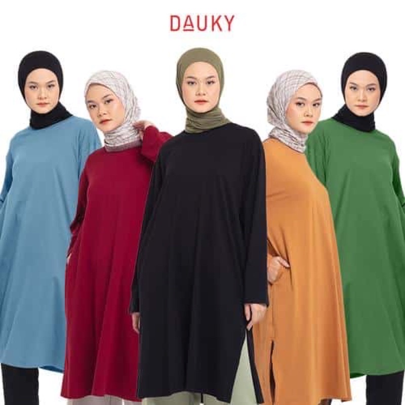 L tunik basic combed slit dauky