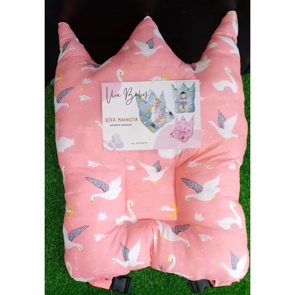 Vira Baby Sofa Mahkota Motif