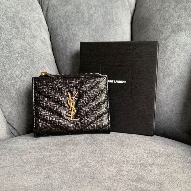 YSL compact wallet original