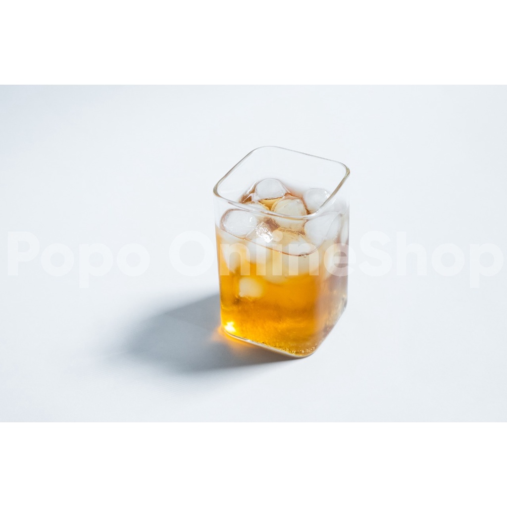 Gelas Minum Kaca Borosilicate Glass Unik Viral Gelas Cafe Minuman