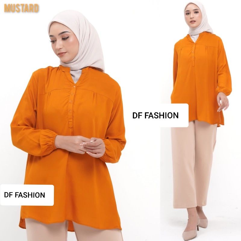 Blus polos rayon Blus Wanita