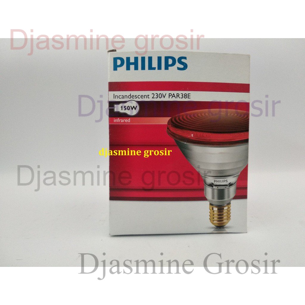 Lampu Bohlam Infra Red Merah 150 W / Lampu Bolam Infra Red Philips Terapi Fisioterpi 150 Watt