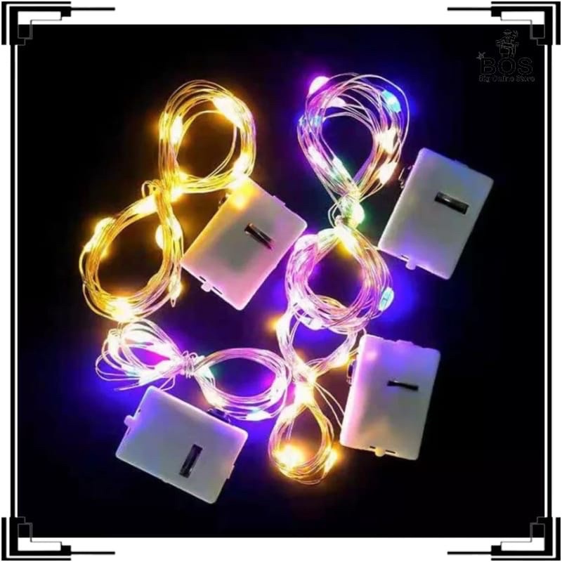 BOS - LAMPU TRUMBLER HIAS 1,5 meter | LAMPU DEKORASI NATAL/DLL LED WARNA/I