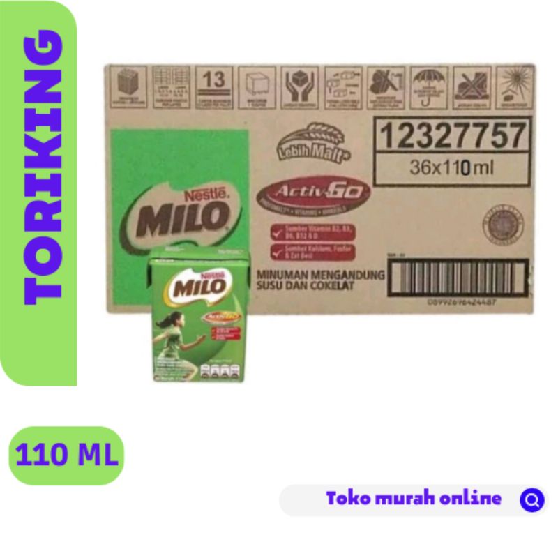 

MILO COKLAT 110 ML (1Karton isi 36)