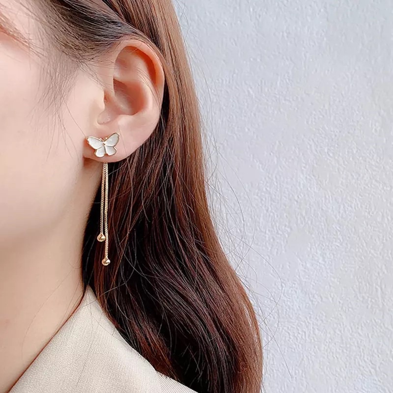 Ark.co - Minorca ( PEARL ; BUTTERFLY ) twoway earrings