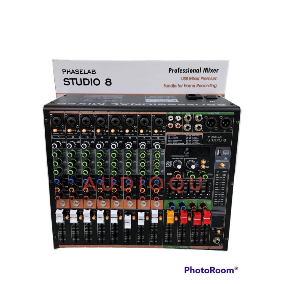 MIXER AUDIO PHASELAB STUDIO 8 STUDIO8 ORIGINAL 8 CHANNEL SOUNDCARD