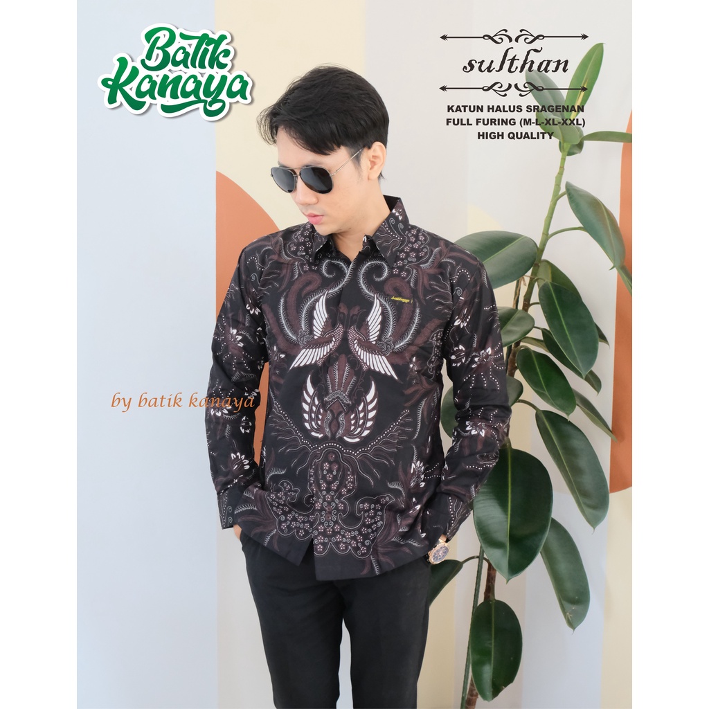 Kanaya - Baju Batik Pria Lengan Panjang Full Furing Motif SULTHAN