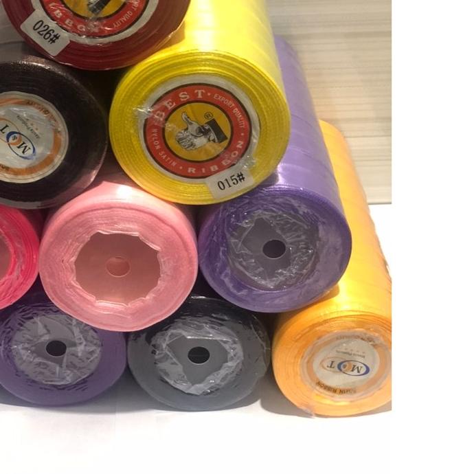 

Pita satin 3/4” / Pita bahan 2 cm isi 10 roll / Satin Ribbon