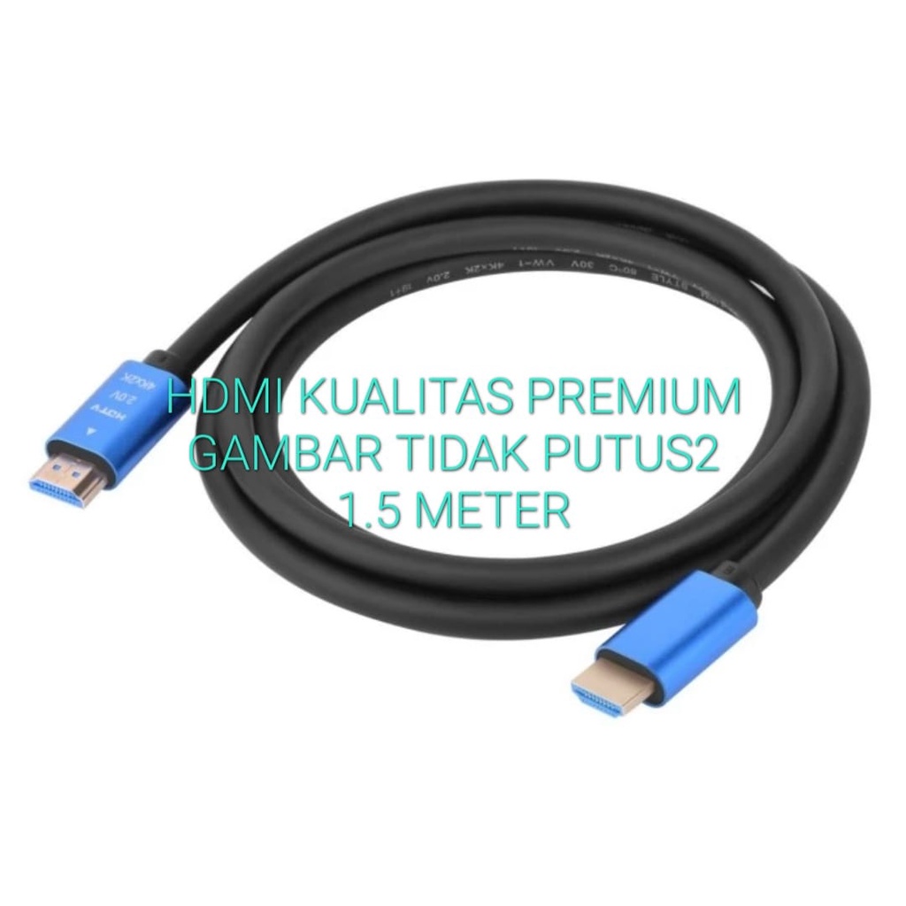 G646 ORI KABEL HDMI 1.5 M 4K METER CABLE TV TELEVISI PS GAME CPU MONITOR LAYAR LED FULL HD JEK JACK 