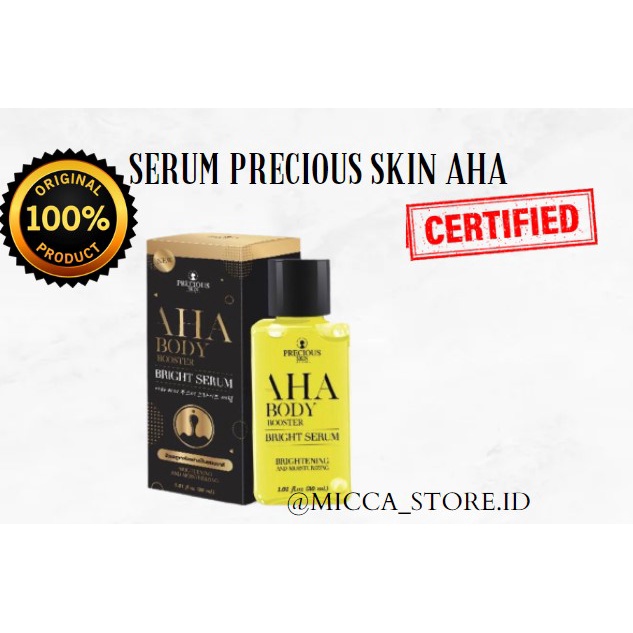 Precious skin aha body serum /booster bodyserum original 100%