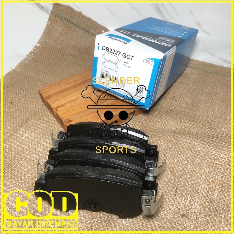 BRAKE PAD CX 5 REAR BENDIX - KAMPAS REM BELAKANG MAZDA 2 SKYACTIVE CX 5 DB 2227 GCT