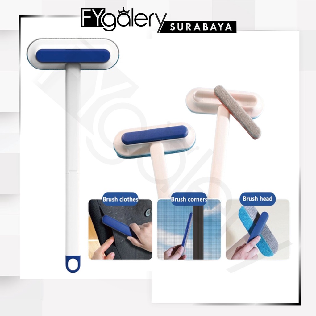 FYGALERYSURABAYA  HL0342 Alat Pembersih Kaca Jendela Alat Pembersih Bulu Hewan Karpet Debu Multifungsi Serbaguna